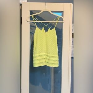 🌼💛Candie’s Neon Swiss Dot Camisole Top